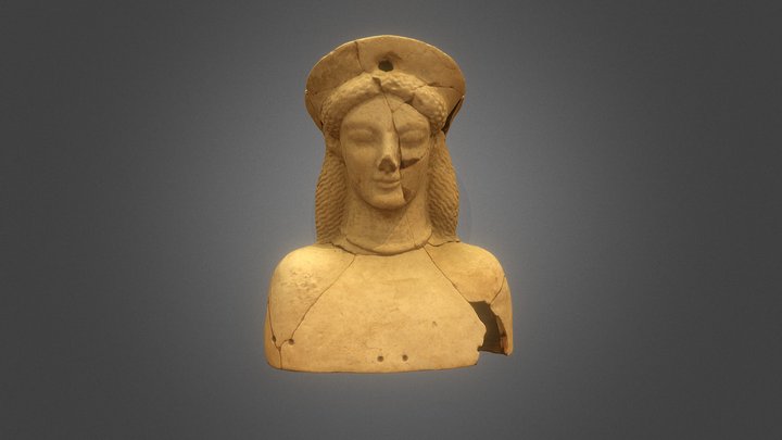 Busto Fittile Femminile 3D Model