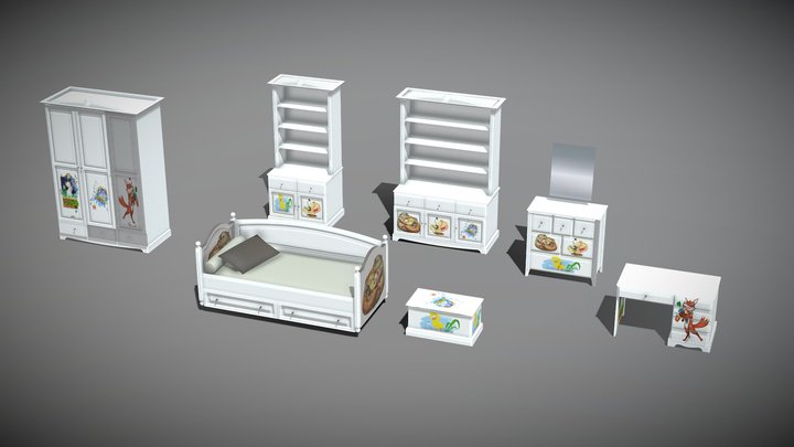 Nursery Furniture – Modello 3D gratuito STL