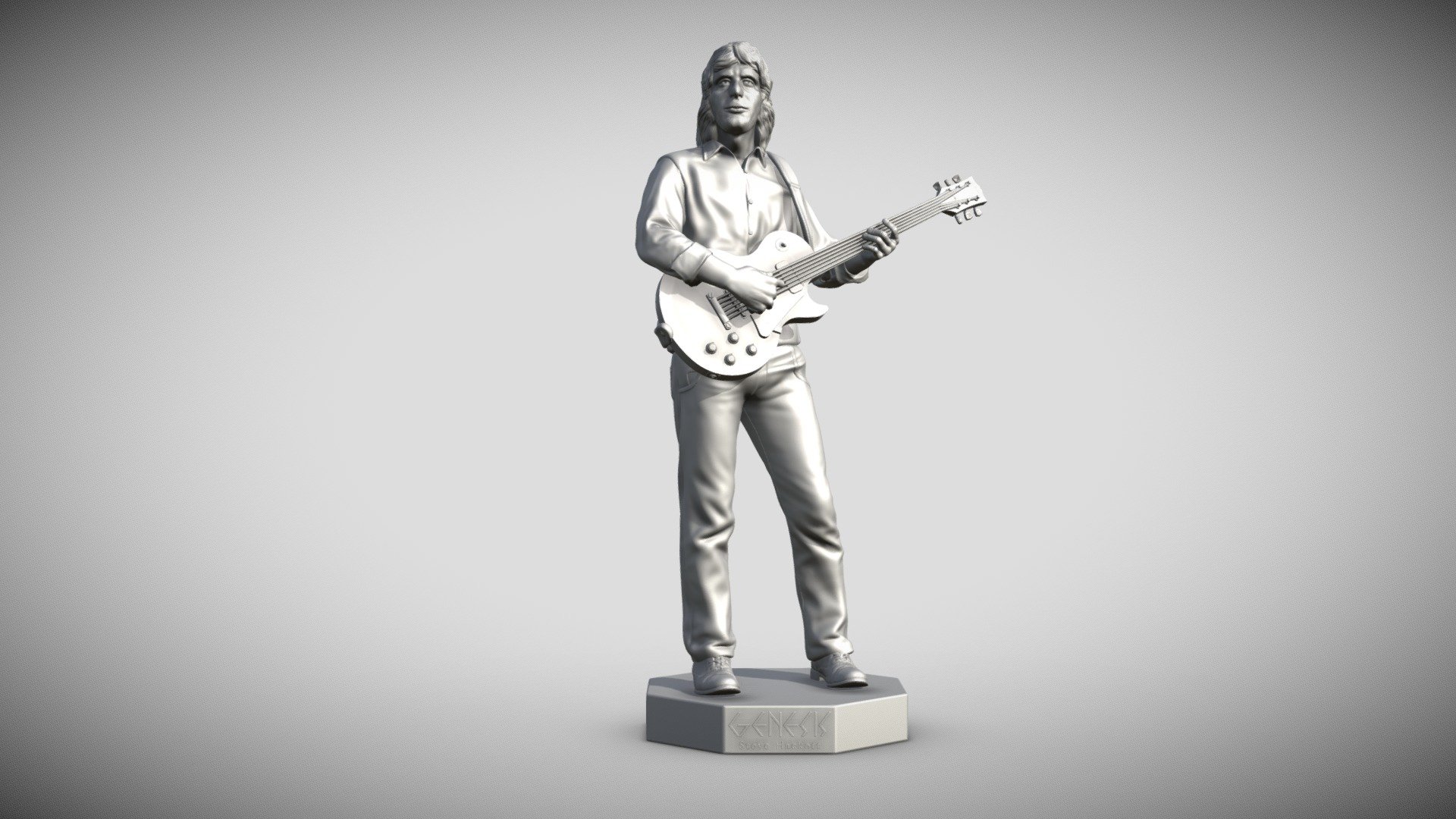 Steve Hackett GENESIS - 3Dprinting - Buy Royalty Free 3D model by ...