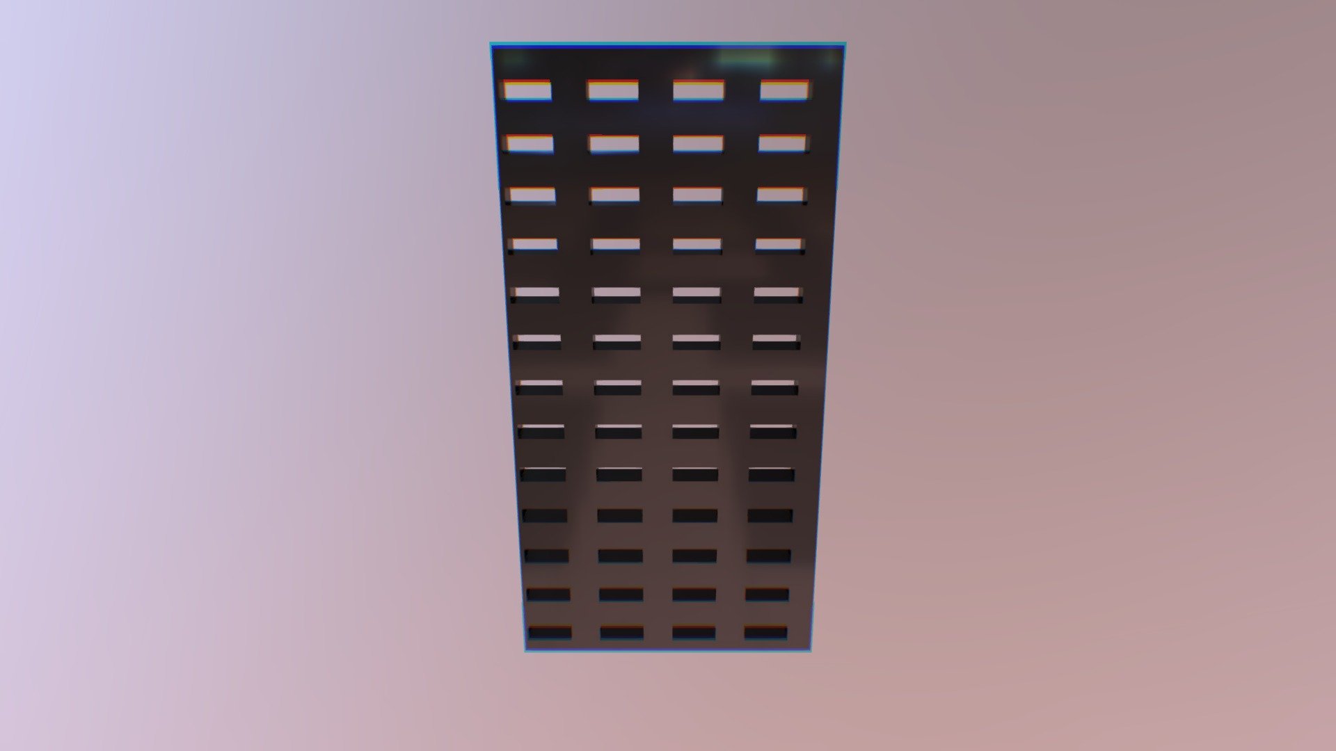 Side of international building