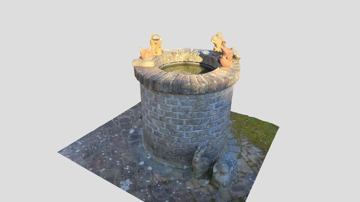 Well in spring (Kiri Engine Scan) 3D Model