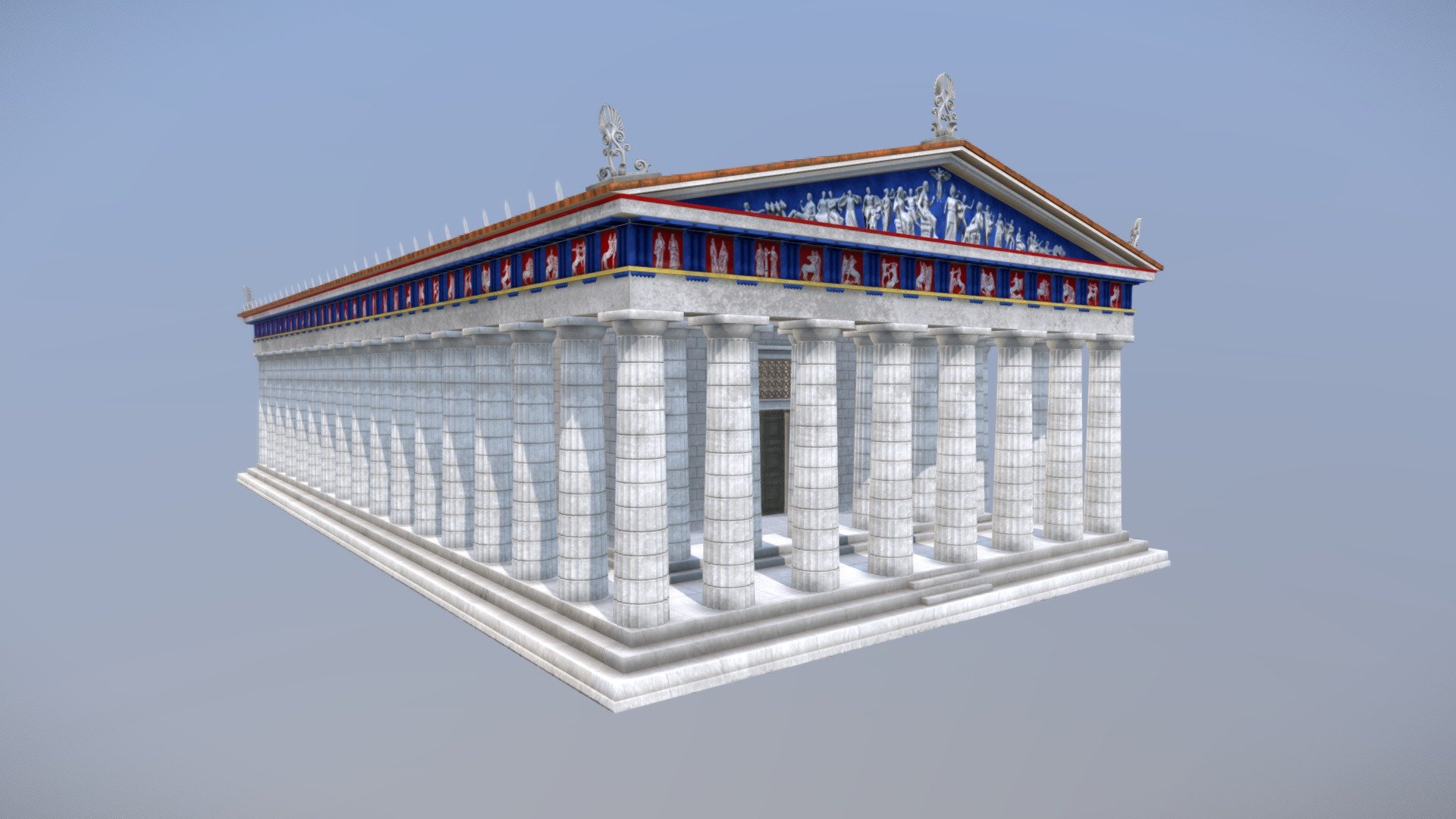 The Parthenon of the Athenian Acropolis, Greece - 3D model by Babis ...