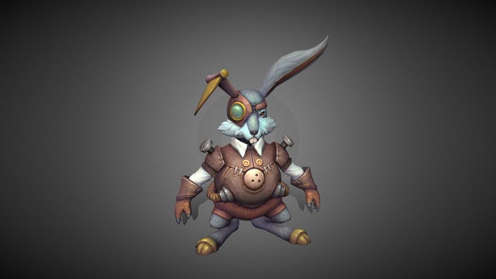 Punk rabbit 3D Model