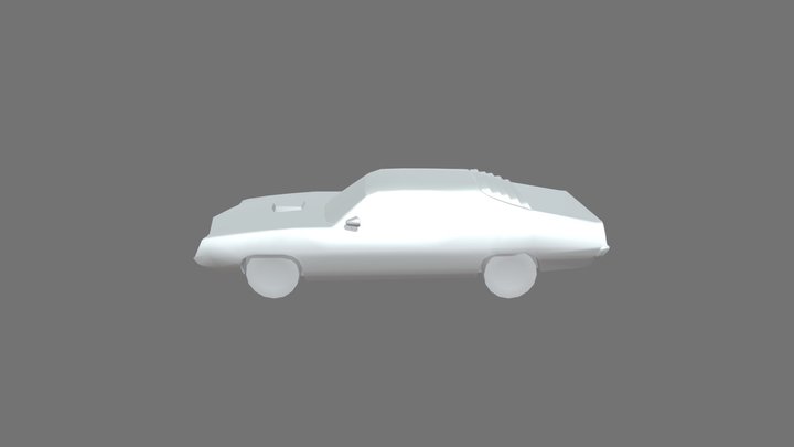 Ford Torino Cobra (1970) Finished Mesh 3D Model