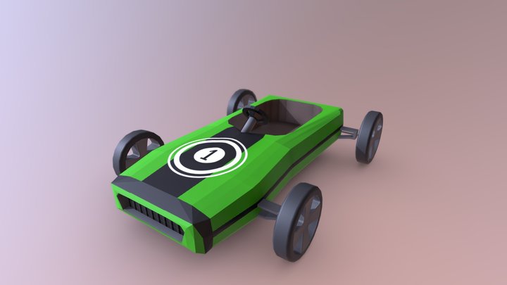 Green Kart 3D Model