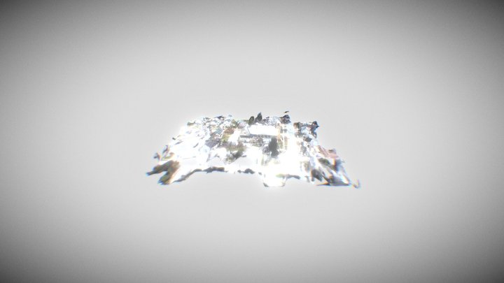 Drone Shot of Church Point Cloud Photogrammetry 3D Model
