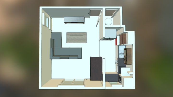 living_kitchen 6 3D Model