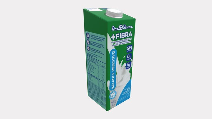 Dos Pinos - Leche más Fibra 3D Model