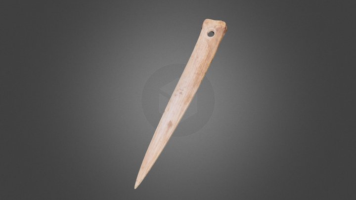 栃原岩陰遺跡　縄文時代早期骨角器（報告書No.190-3） 3D Model