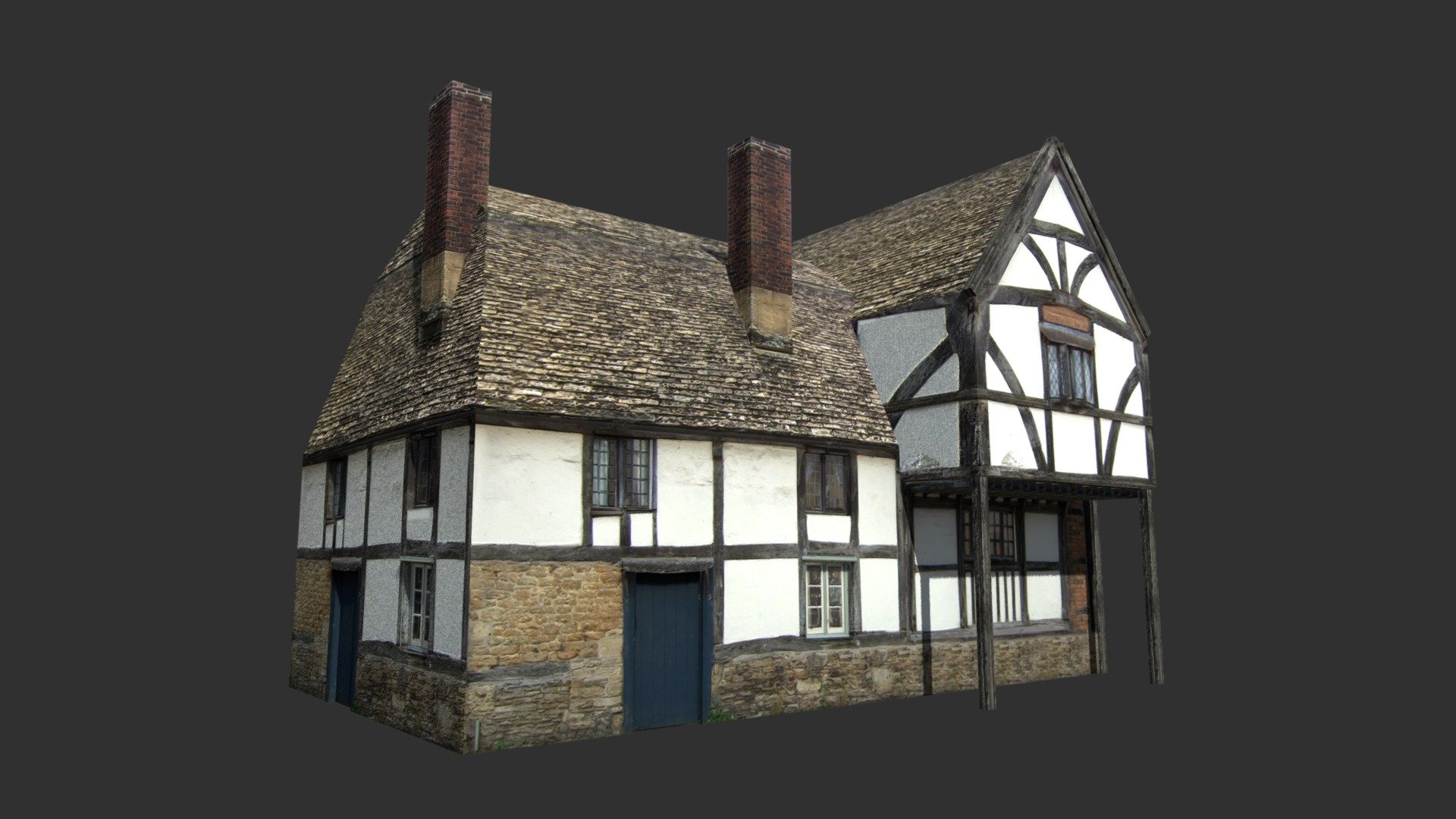 Medieval Building #112 Low poly 3d Model - Buy Royalty Free 3D model by ...