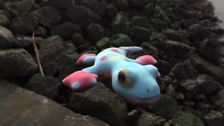 Lizard Toy 3D Model