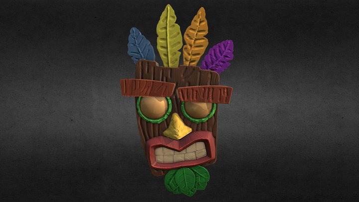 Aku Aku From Crash Bandicoot 3D Model