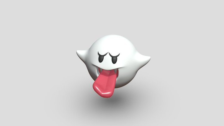 Super Mario World - Boo 3D Model
