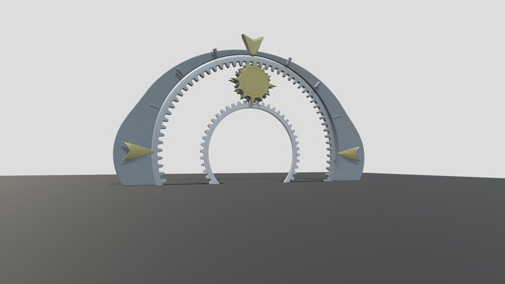 Clockpunk Clock 3D Model