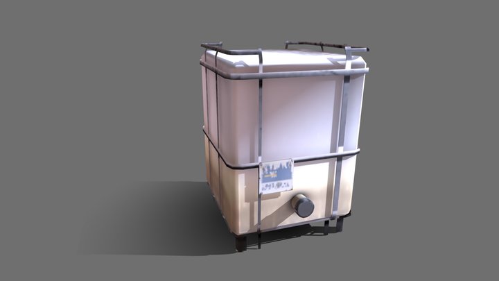 Rain Water Barrel 3D Model