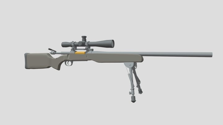 Imbel AGLC .308 (Brazilian Sniper) 3D Model