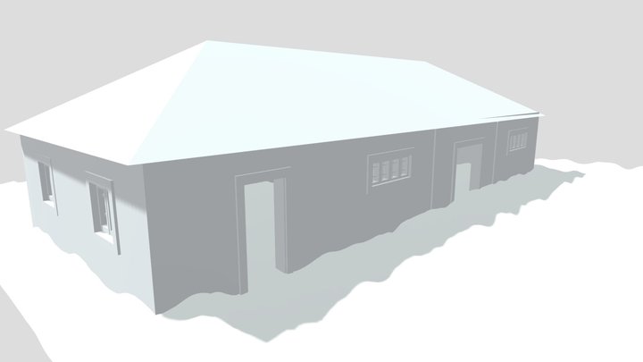 edifício da mina (1950) 3D Model