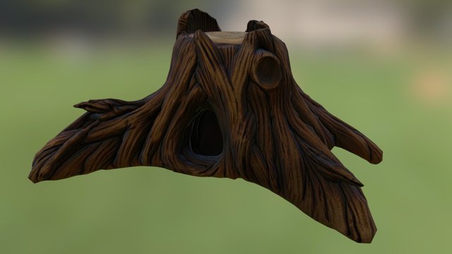 Tree Stump 3D Model