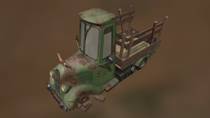 Old Pickup study-work 3D Model