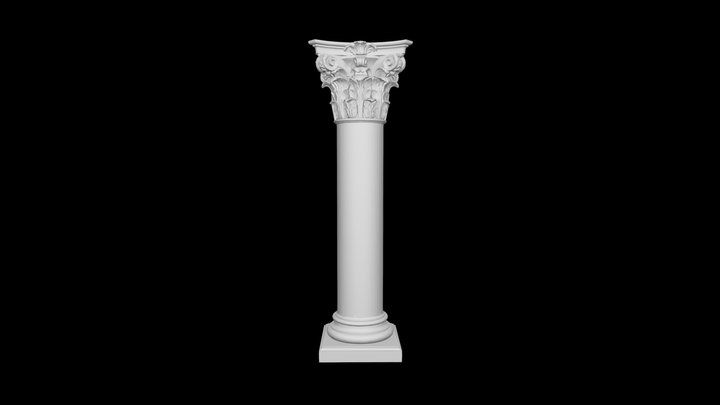 Cтвол и капитель 12 3D Model