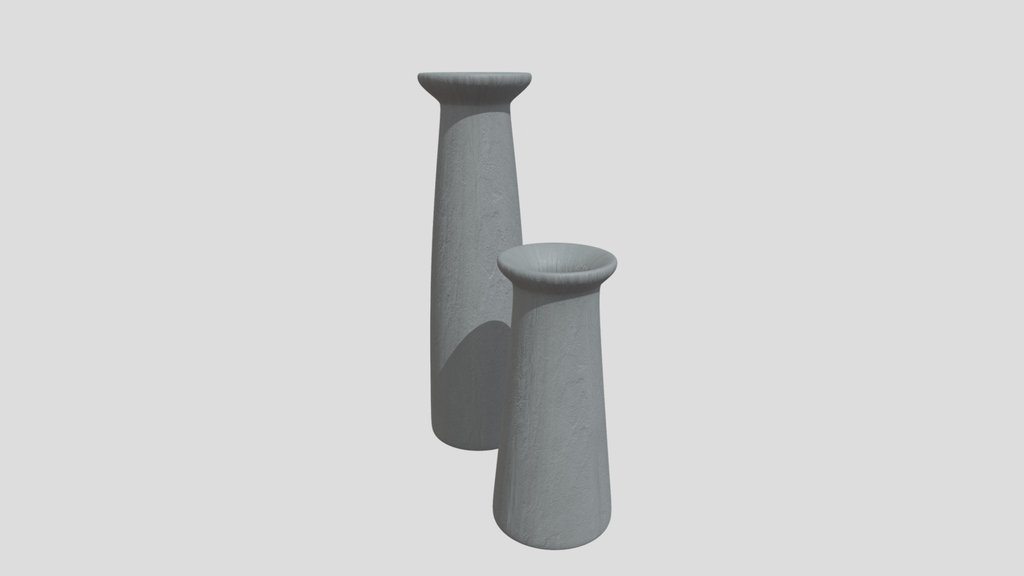 Charcoal Ceramic Candle Holder