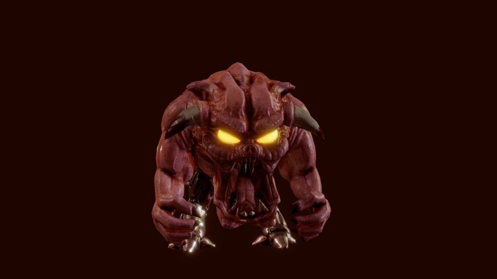 Pinky Demon 3D Model
