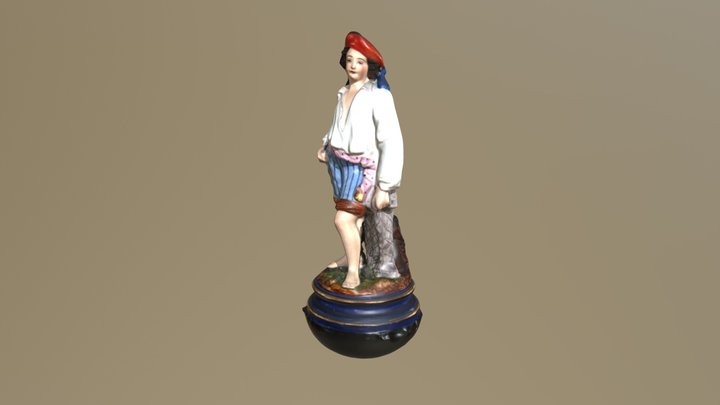 Статуэтка Рыбачёк 3D Model