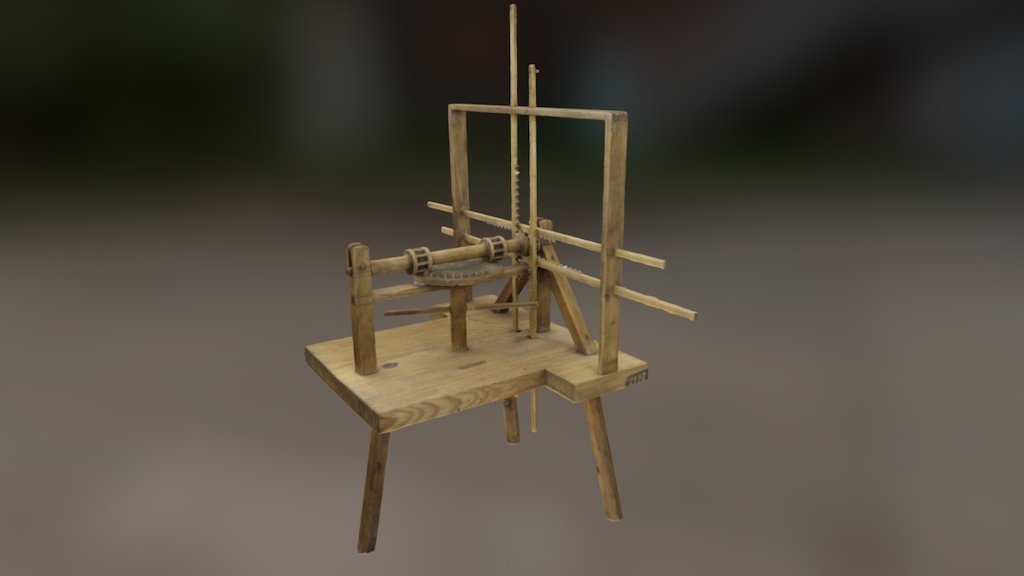 Christopher Polhem mechanical wooden modelTM1997