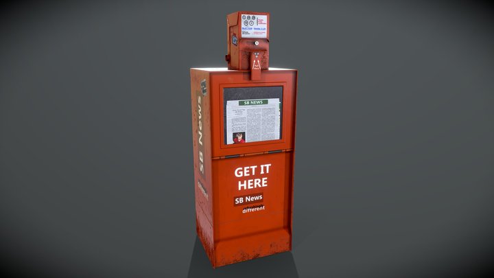 Newspaper- Dispenser 3D Model