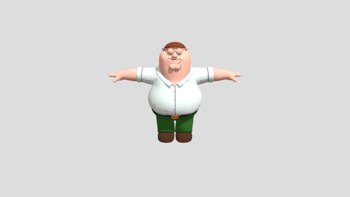 Peter Griffin (Rigged) 3D Model