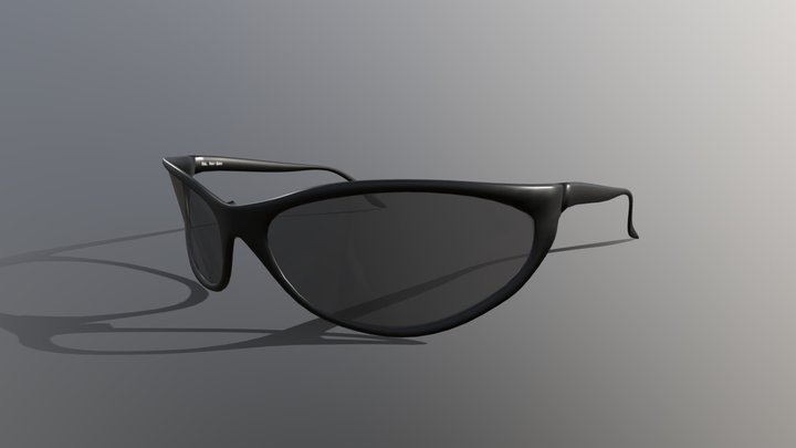 3D Sunglasses made using Blender 3D Model