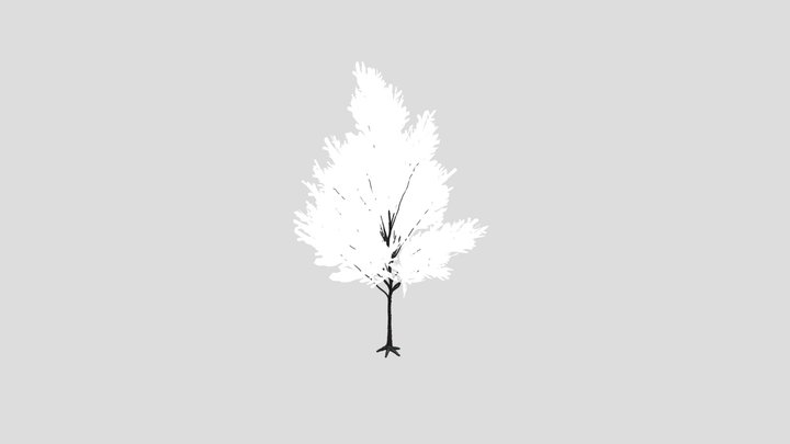 Dry Tree Low Poly Animated – Free 3D Model STL