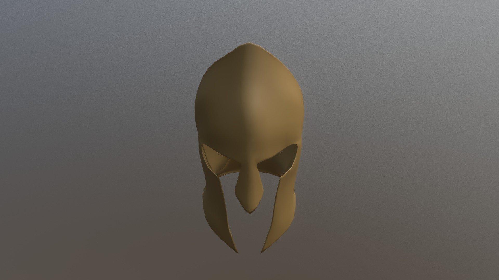Spartan Helmet Low Poly