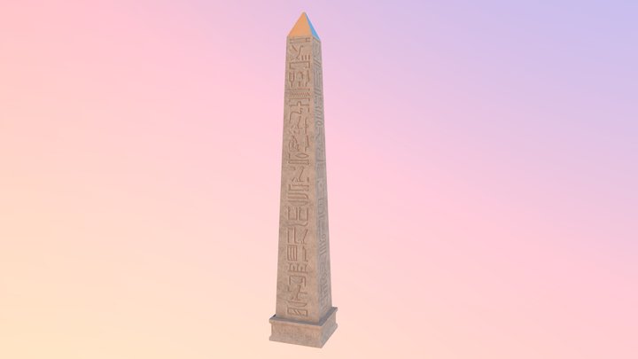 Egyptian Obelisk 3D Model