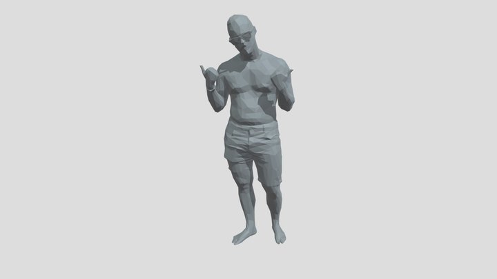 Lowpoly Male Standing