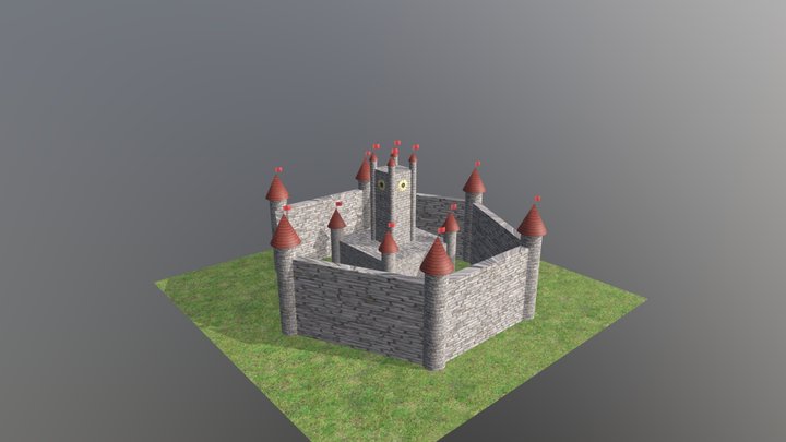 A castle 3D Model