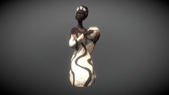 African Figure 3D Model