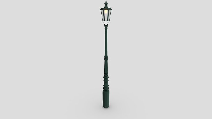 Prague Street Lamp 3D Model