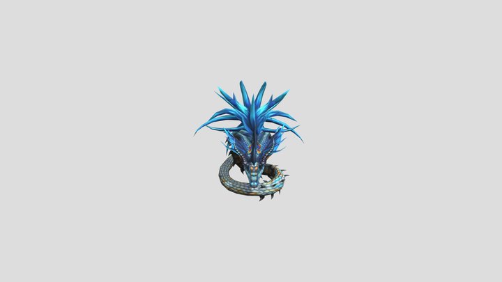 Snake Bluebird 3D Model