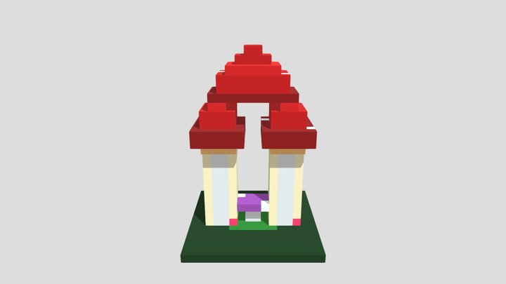 Mushroom Arch - Voxel 32x32 (Animated) – Modèle 3D gratuit STL