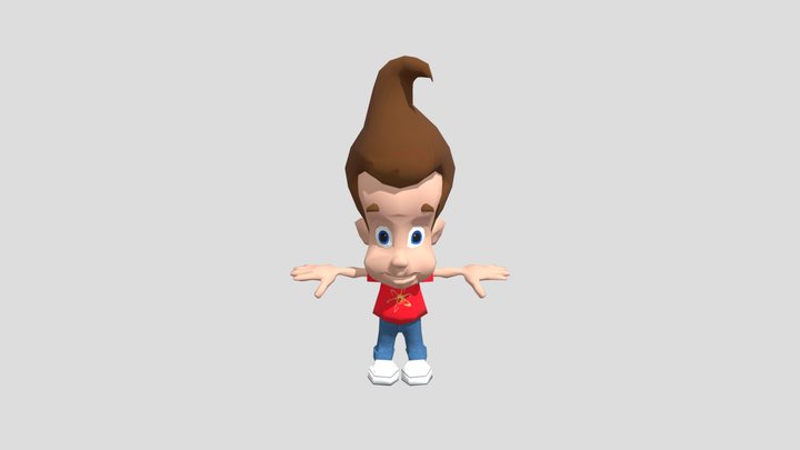 Jimmy Neutron Nickelodeon Toon Twister 3D Unused – Free 3D Model STL