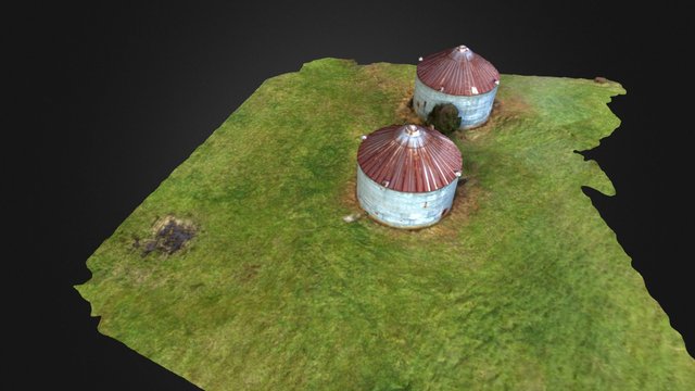 Silos using Pix4D 3D Model