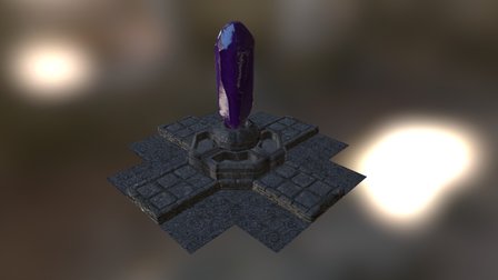 Crystal Fountain 3D Model