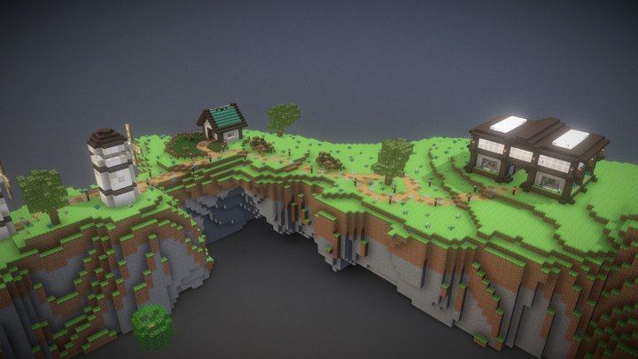 Minecraft Cell City 3D Model