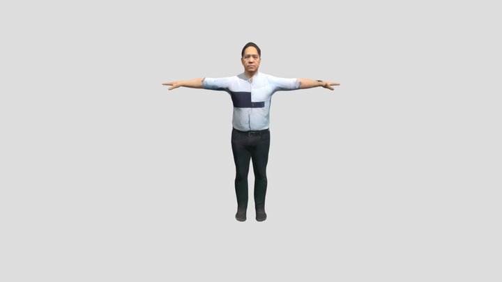 Standing W_ Briefcase Idle 3D Model