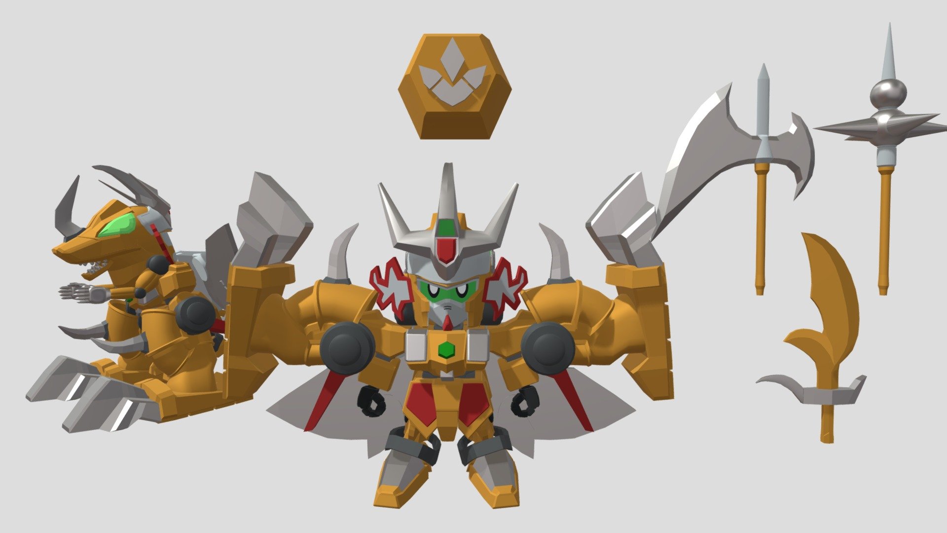 [SD Gundam] 獣王頑駄無 JyuohGundam