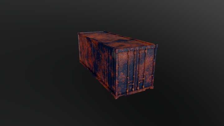 Post Apocalyptic Shipping Container 3D Model
