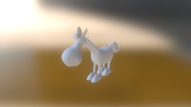 cartoon horse 3D Model