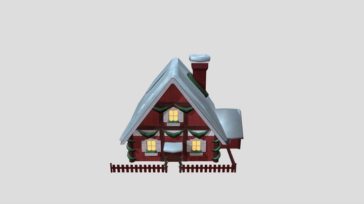 Santa's Cabin 3D Model