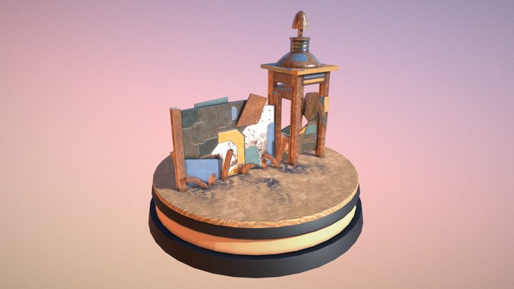 Toy Island_Walls 3D Model